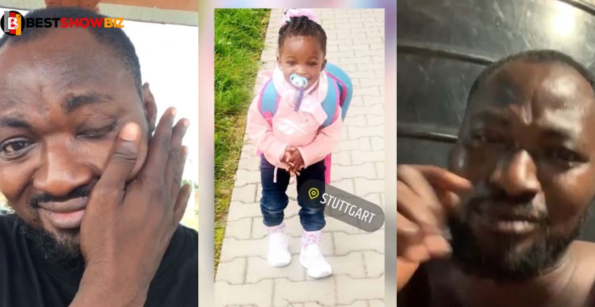 Video: Funny Face cries over custody of his first secret daughter 'based' in Germany