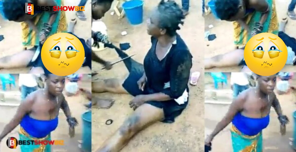 Sad: Alleged W!tch begs fetish priestess to K!ll her for sacrifice at Goaso - Video