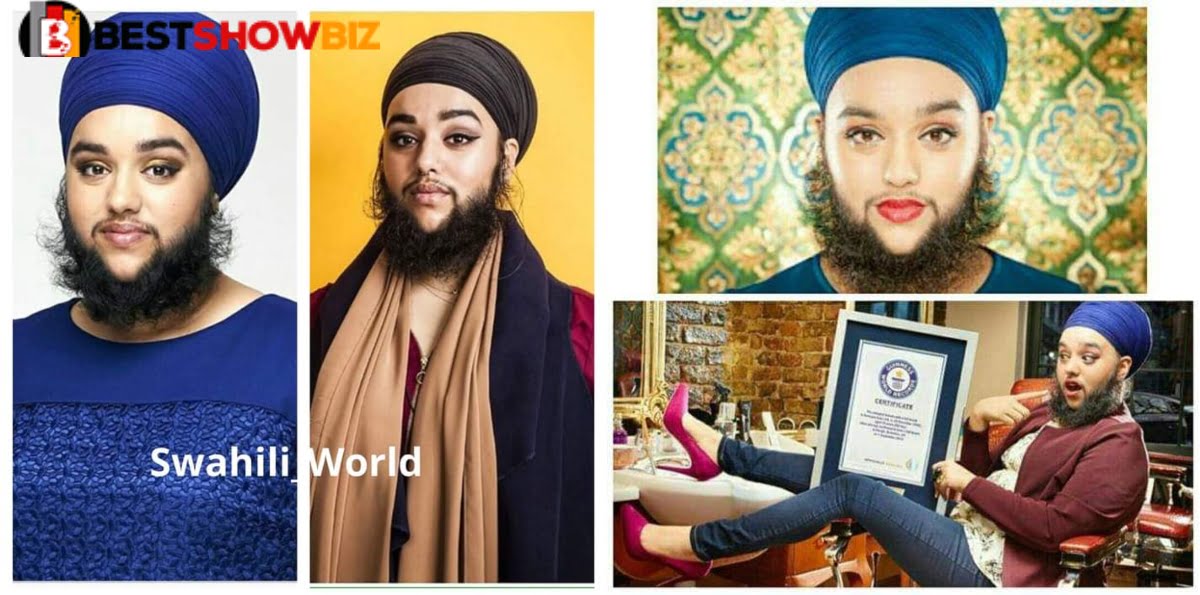 Beautiful lady with beard enters the Guinness book of records (photos)