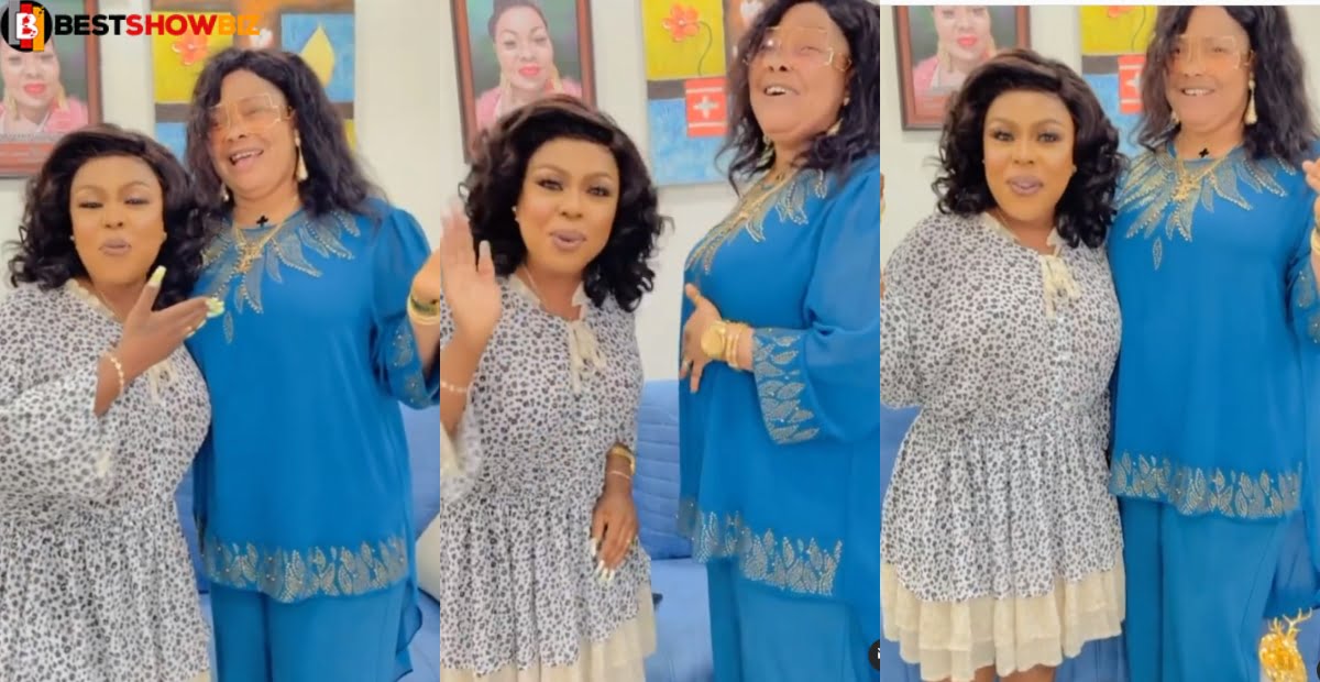 Afia Schwar spotted in the house of Nana Agradaa to beg for money (video)