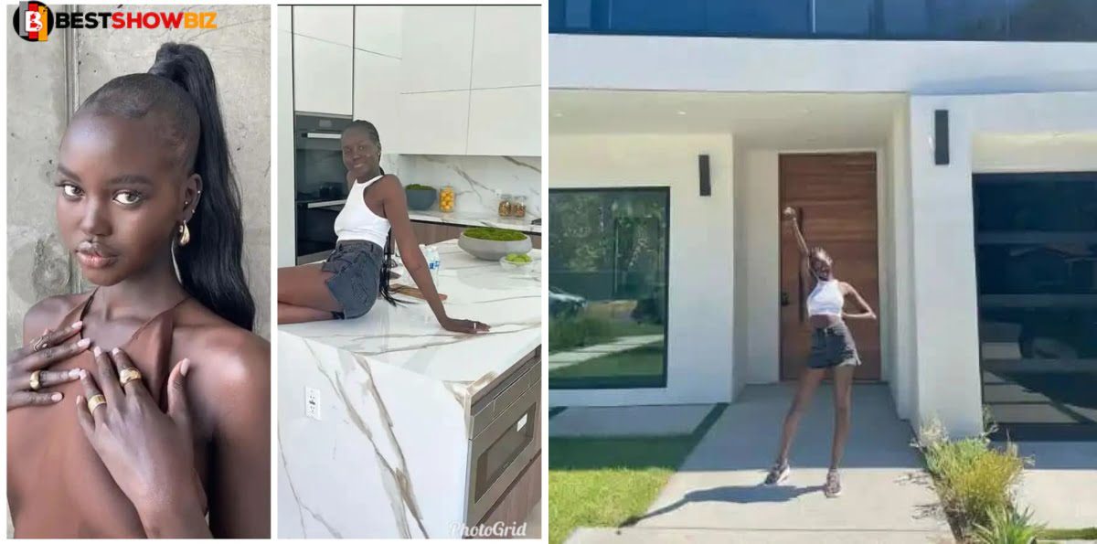21 years old girl thanks God after buying her first house in America (photos)