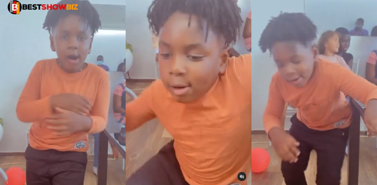 Video of Shatta Wale's son, Majesty displaying some serious dance moves pops up