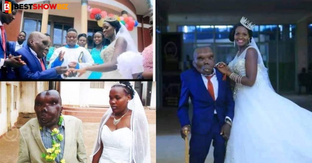 Man considered ÜgL!est man in the world marries his 3rd wife (photos)