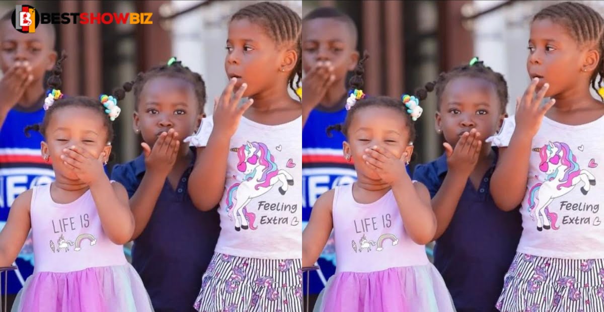 Beautiful photos of Baby Maxin playing with her 4 friends in town pops up