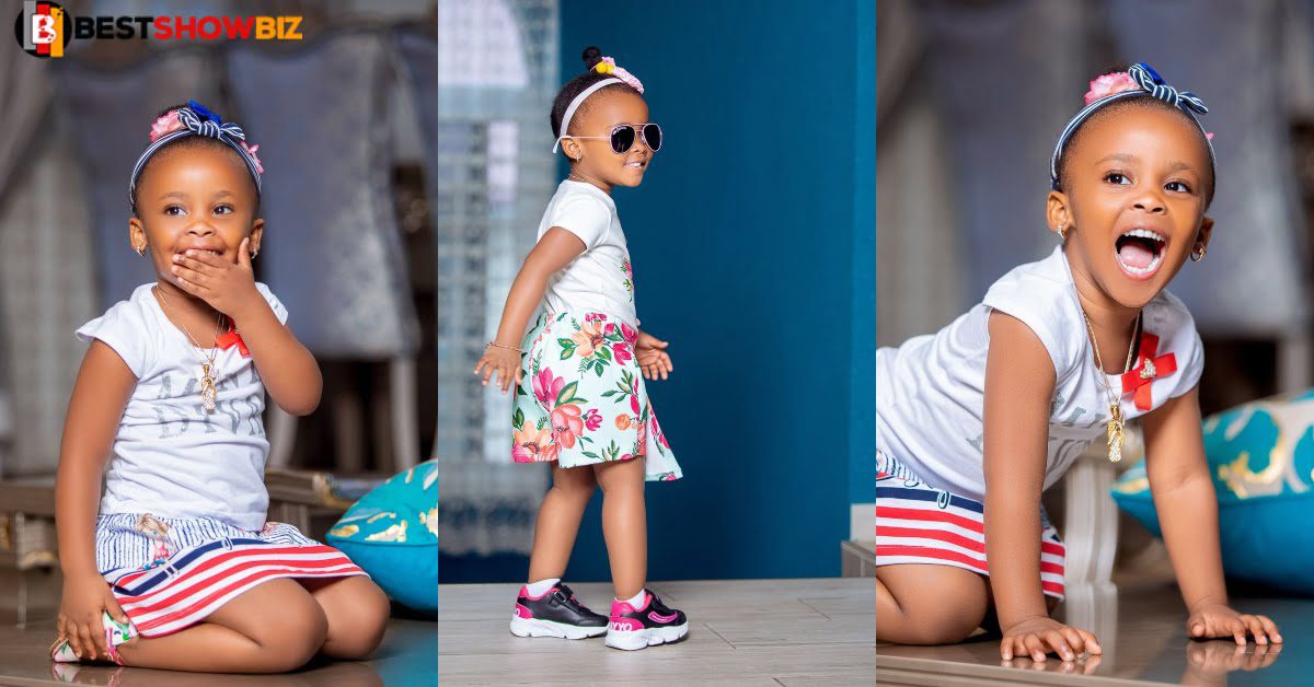 Little Maxin yet full of swag and beauty, see recent pictures of Nana Ama Mcbrown's only daughter.