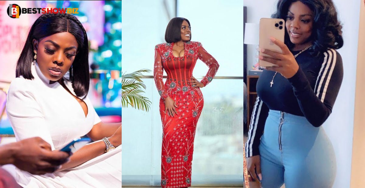 Woman in red: Nana Aba Anamoah stuns the internet with new dazzling videos and photos