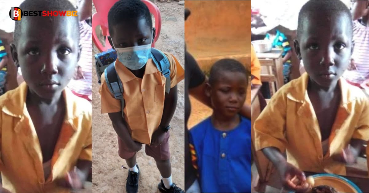 See new photos of the schoolboy who took bowl of fufu to school as 'our day'