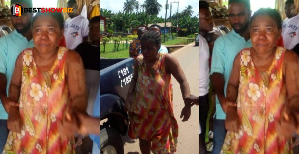 Takoradi: 9 months old pregnant woman who was kidnapped found, she came without her pregnancy (video)