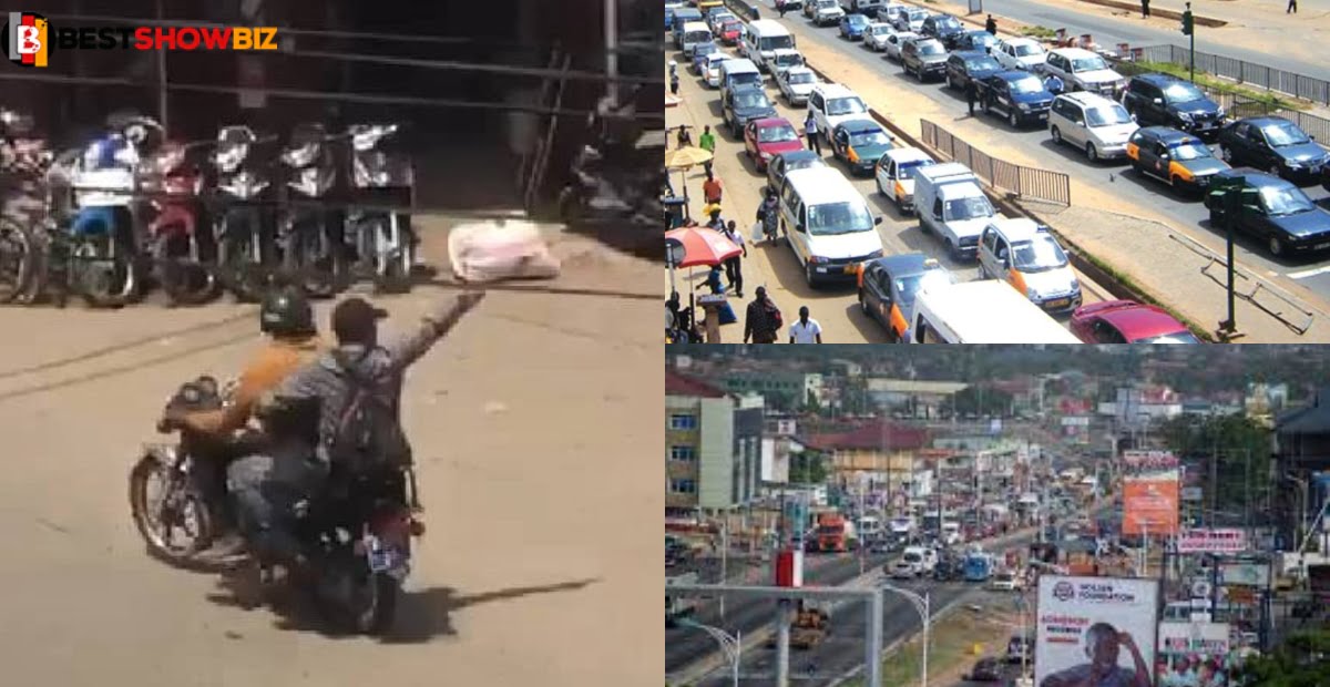 Achimota: man shot in broad daylight during a robbery by armed robbers who stole Ghc 20,0000 (video)