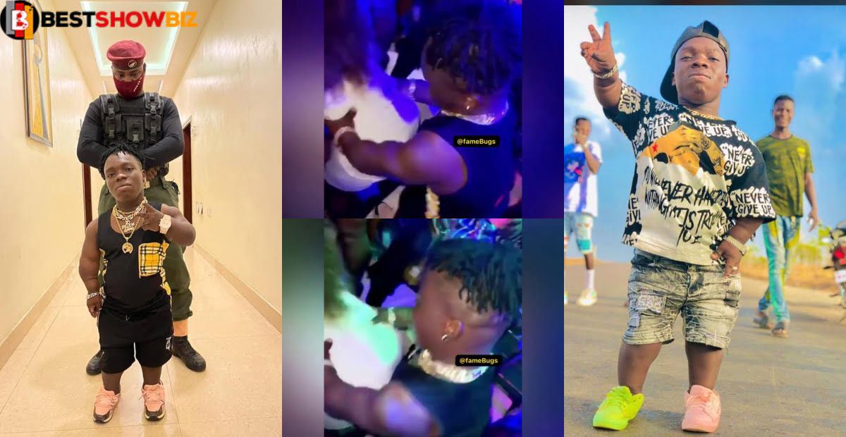 Video: Shatta Bundle enjoys in Nigeria as sl@y queens give their backside for him to grind.