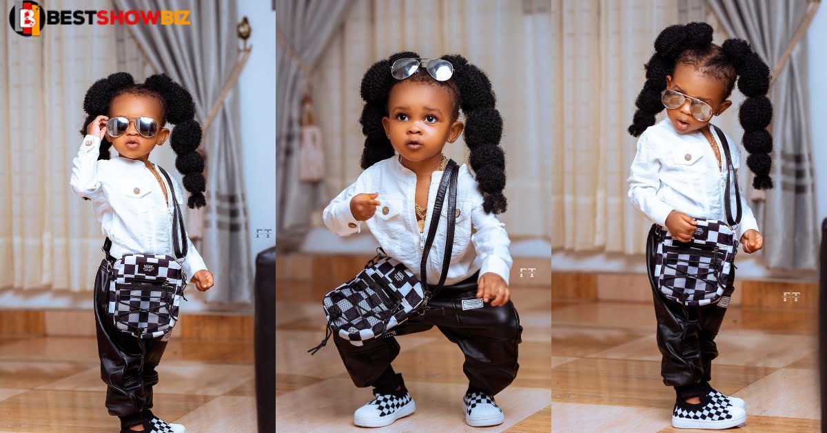 Simona Ama Strong, the Daughter of rapper strongman, is the most fashionable baby in Ghana currently (see photos)