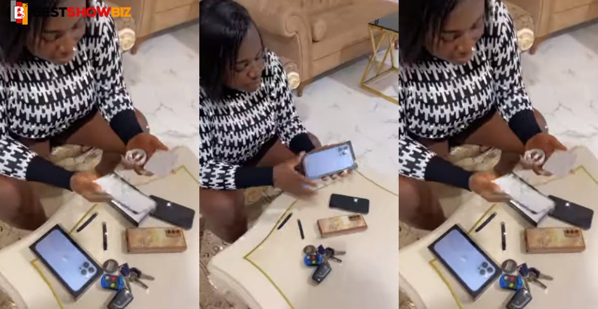 Tracey Boakye buys 2 latest iPhone 13 Pro Max as she proves to be rich in new video