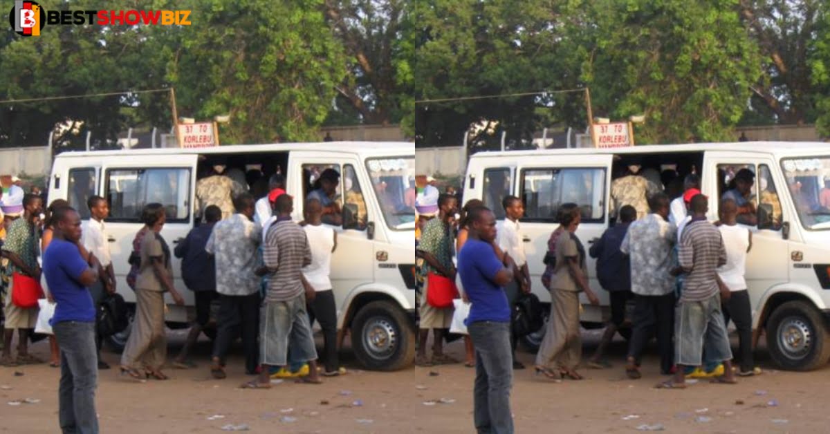 Watch Moment man smashes trotro drivers car after misunderstanding - Video