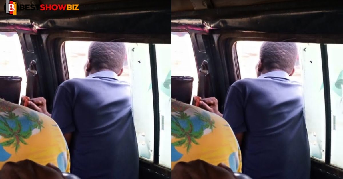 Man in tears after seeing his old classmate who used to be top in their class working as a trotro mate in Accra