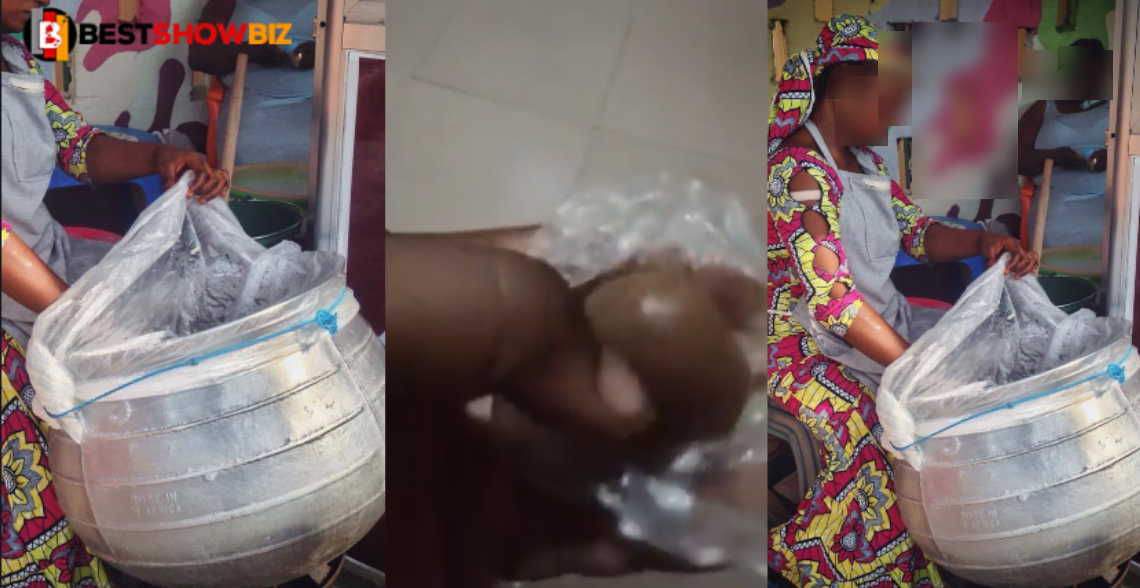 Wahala as 'Tuo Zaafi' seller exposed for selling male organ as meat to people - Video