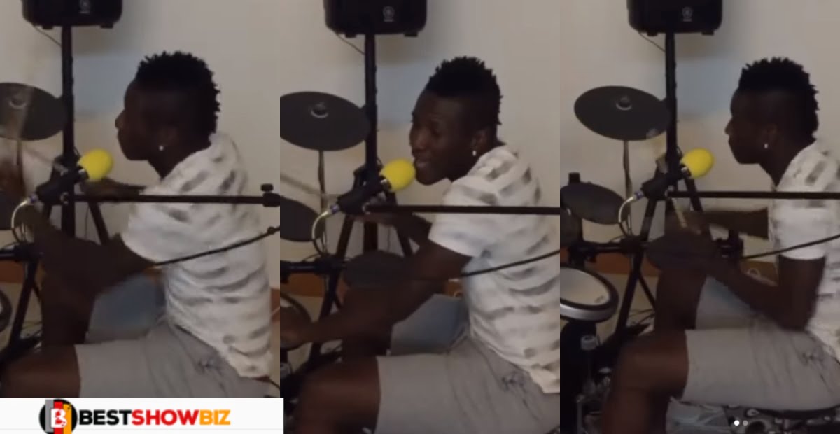 Throwback Video of Asamoah Gyan displaying his drumming skills warms heart