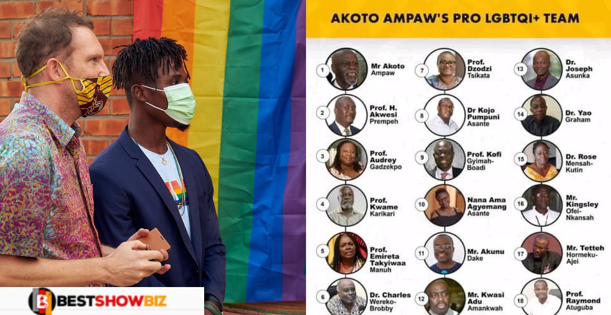 Full list of top people in Ghana who supports LGBTQ surfaces