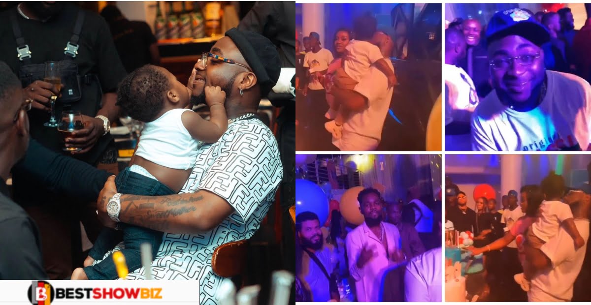 Davido throws a lavish birthday party for his 2-year-old son - Video drops