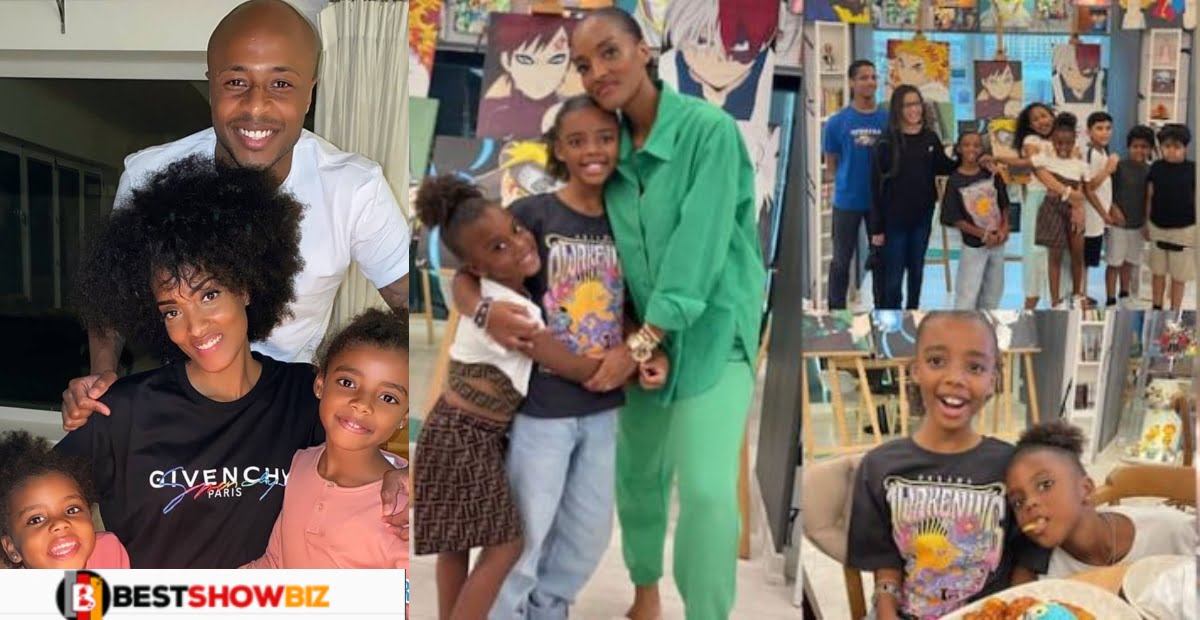 Dede Ayew and his wife celebrates birthday of their beautiful daughters in Qatar - Photos