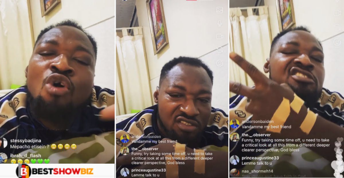 "Tell my fans I will also return soon"- Funny face reacts to shatta wale and medikal Bail