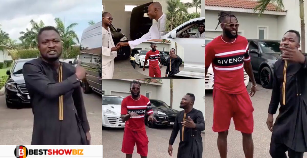 This is Sad: ṳngrateful Funny face їnsults Adebayor after getting two cars  and expensive gifts from him. (video)