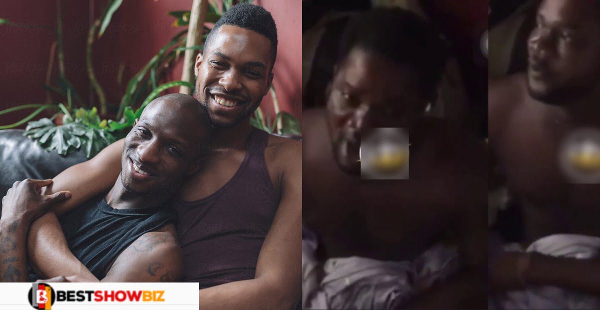 Nkoranza: Ghanaian Gⓐy couple caught 'eating' themselves (video)