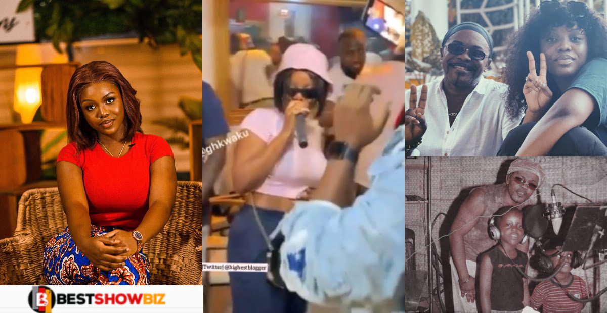Watch the beautiful moment Gyakie Performed Her Father's Hit Song ‘Nanka 3b3y3 D3n’ with her father Nana Acheampong’s