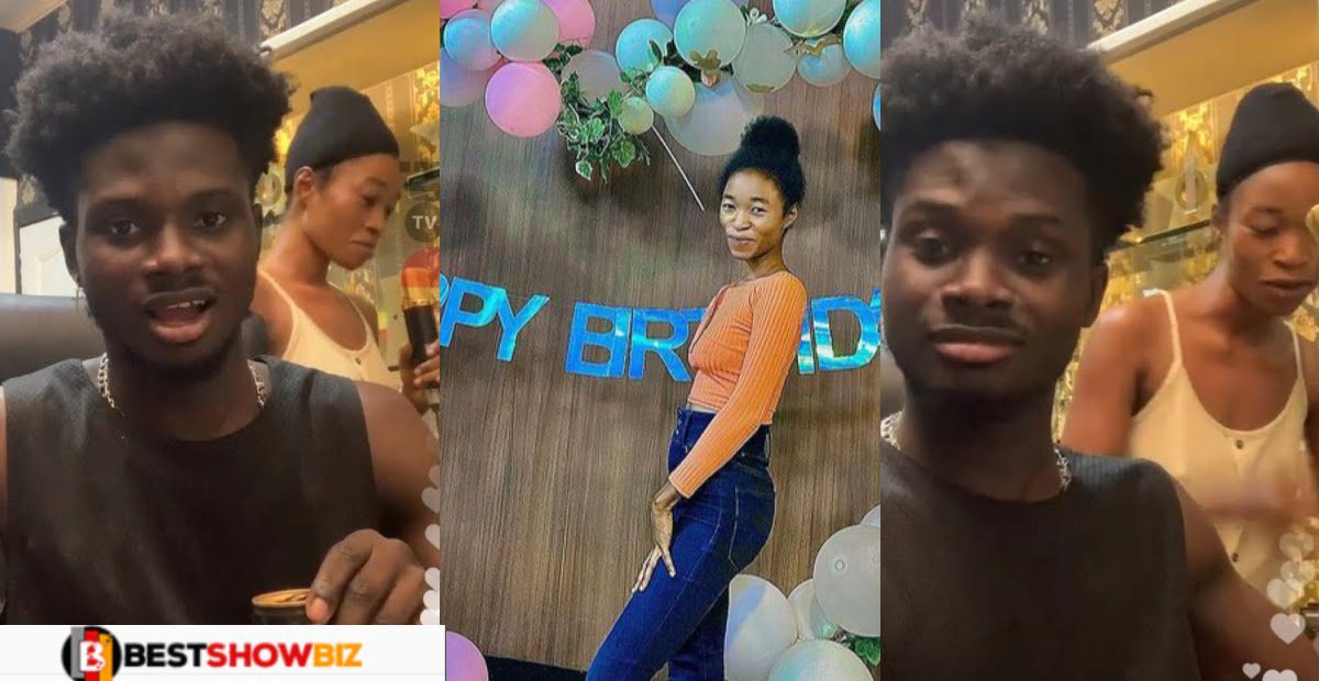 Kuami Eugene celebrates his house-maid Mary's birthday by showing her his love. (photos)