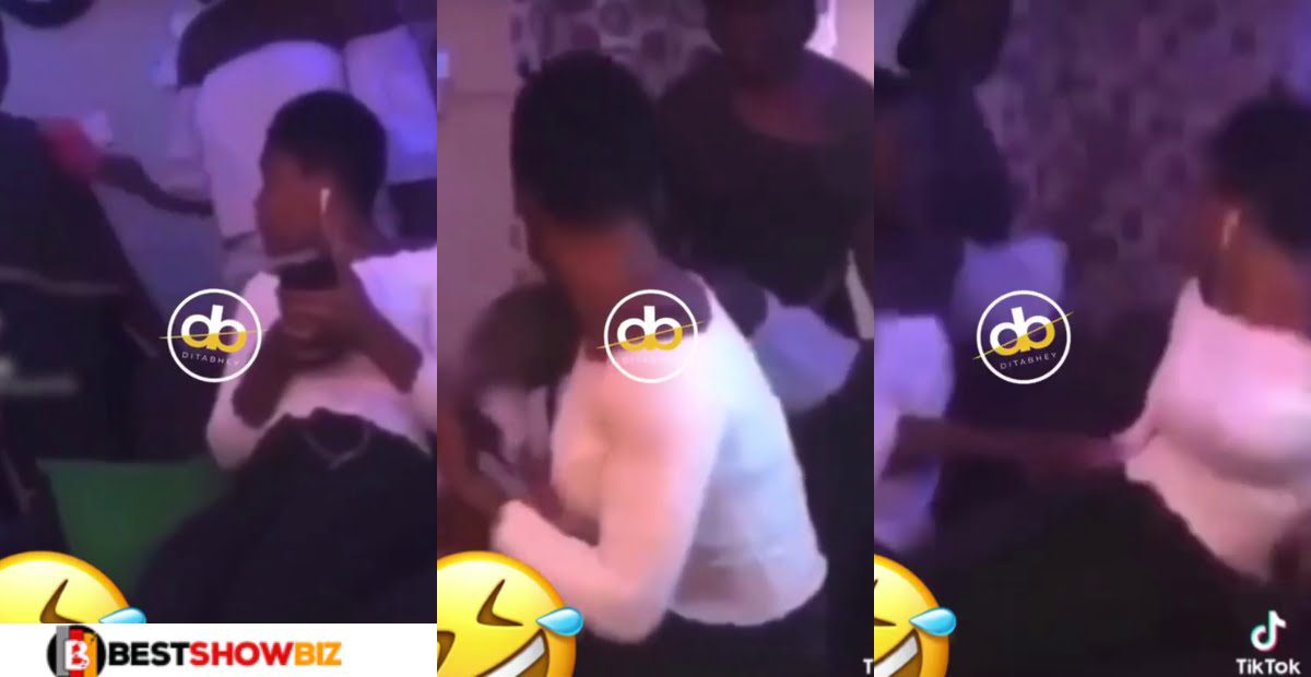 Lady mercilessly bḕᾰts a friend for visiting her boyfriend in his room - Video