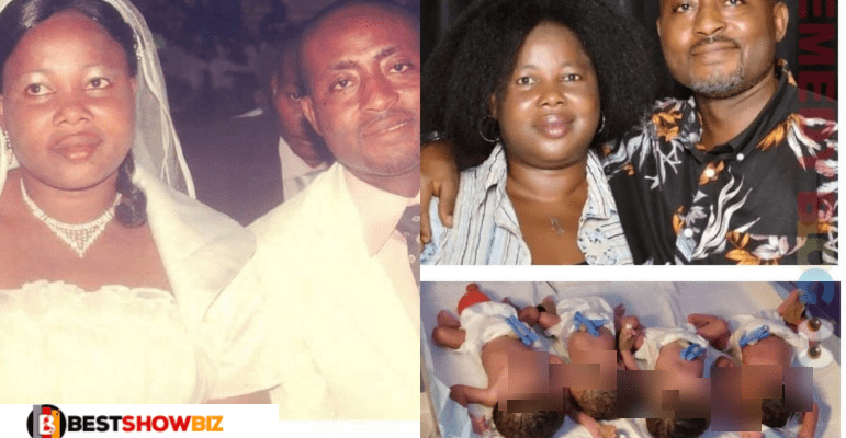 Woman Welcomes 4 babies After 11 Years Of marriage without a child (+Photos)