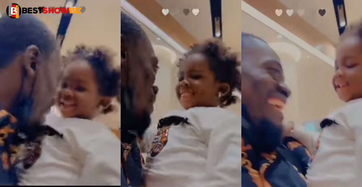 Lilwin makes Tracey Boakye's daughter, Nhyira laugh out loud in new video