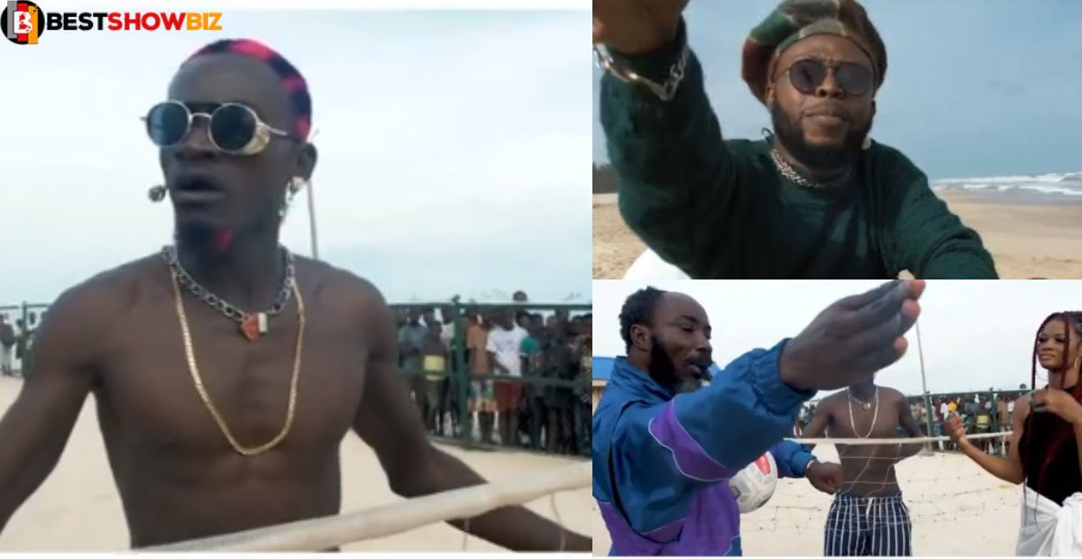 After all the !nsults and hate, Big Akwess spotted in Lil win's music video
