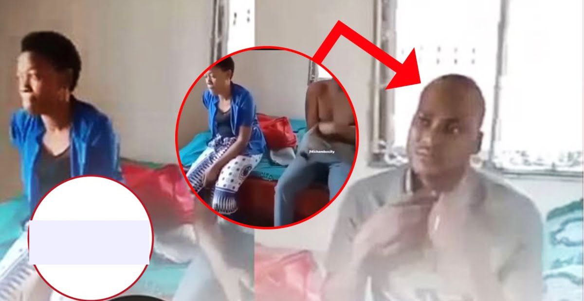 "Pay 13,000 Cedis And Take Her" – Husband Tells a Friend Whom He Caught Ch0pping His wife In A Guest House (Video)