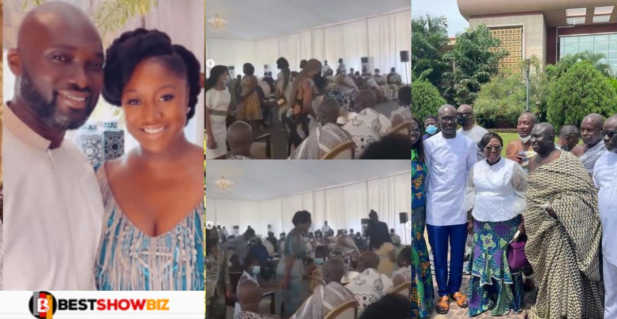 More videos and photos from the simple but beautiful wedding of Nana Addo's daughter pops up