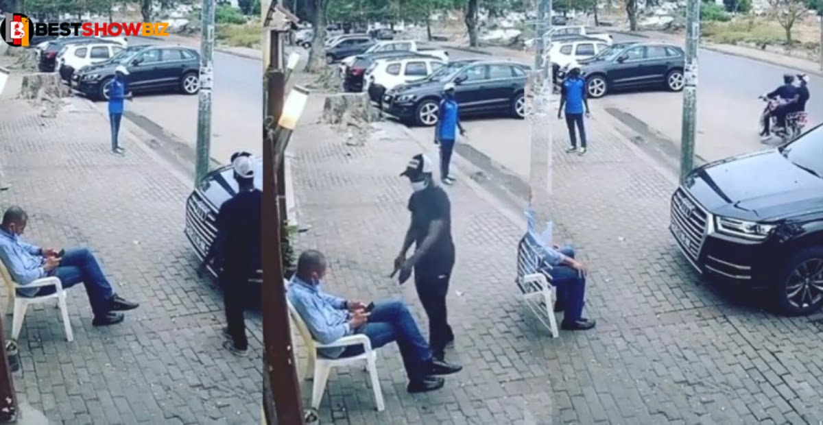 See how a Thief Takes Brand New iPhone 13 Pro Max from a man at gun point (Video)