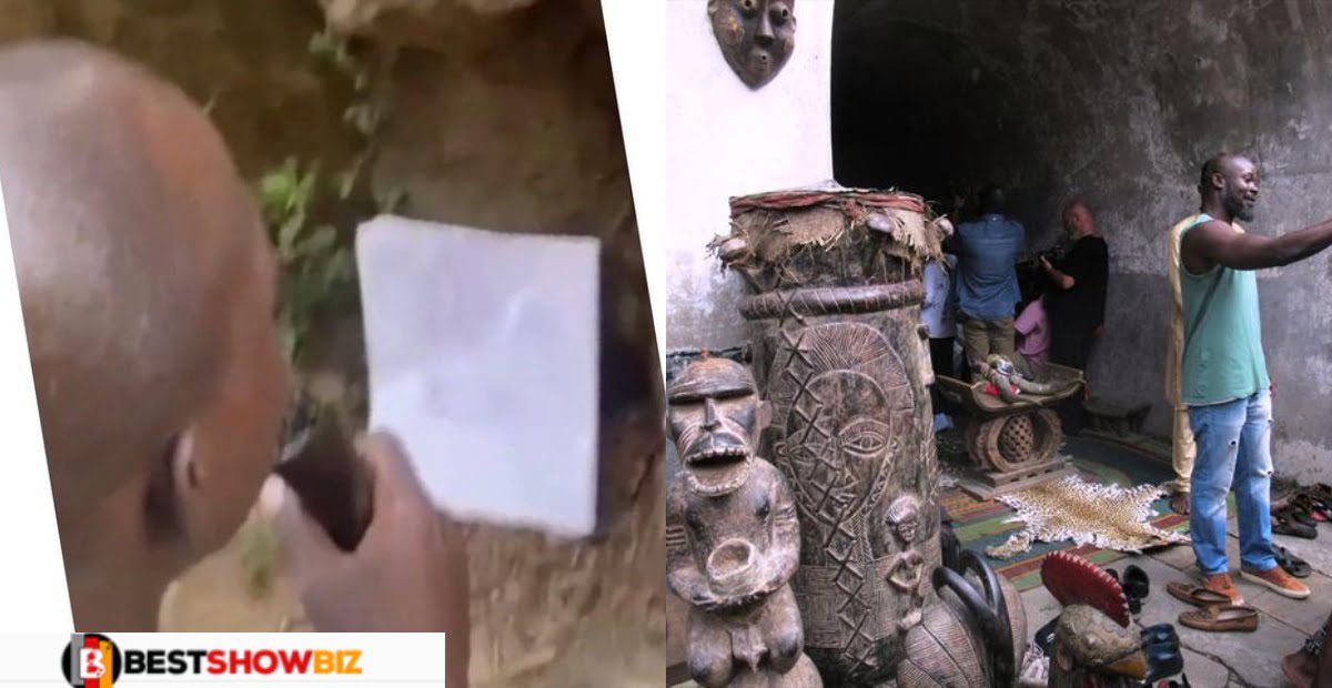 Man goes to his village gods to report fraudsters who scammed him of his money