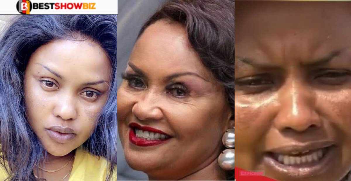 "She is getting old"- Netizens reacts to Nana Ama Mcbrown after a picture of her face wrinkled surfaced online