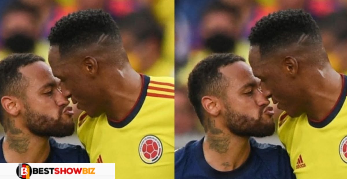 Neymar accused of being an LGBTQ member after a photo of him Trying To k!ss another footballer went viral