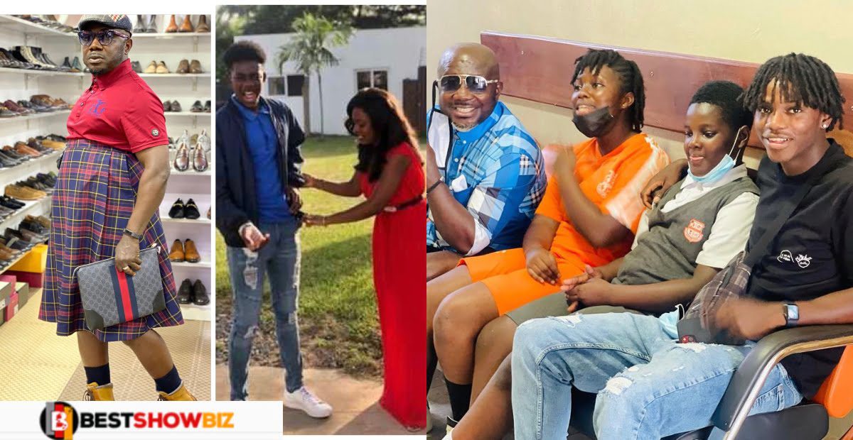 Except for his son with Nana Aba Anamoah, Osebo shares photos of all his adorable children.
