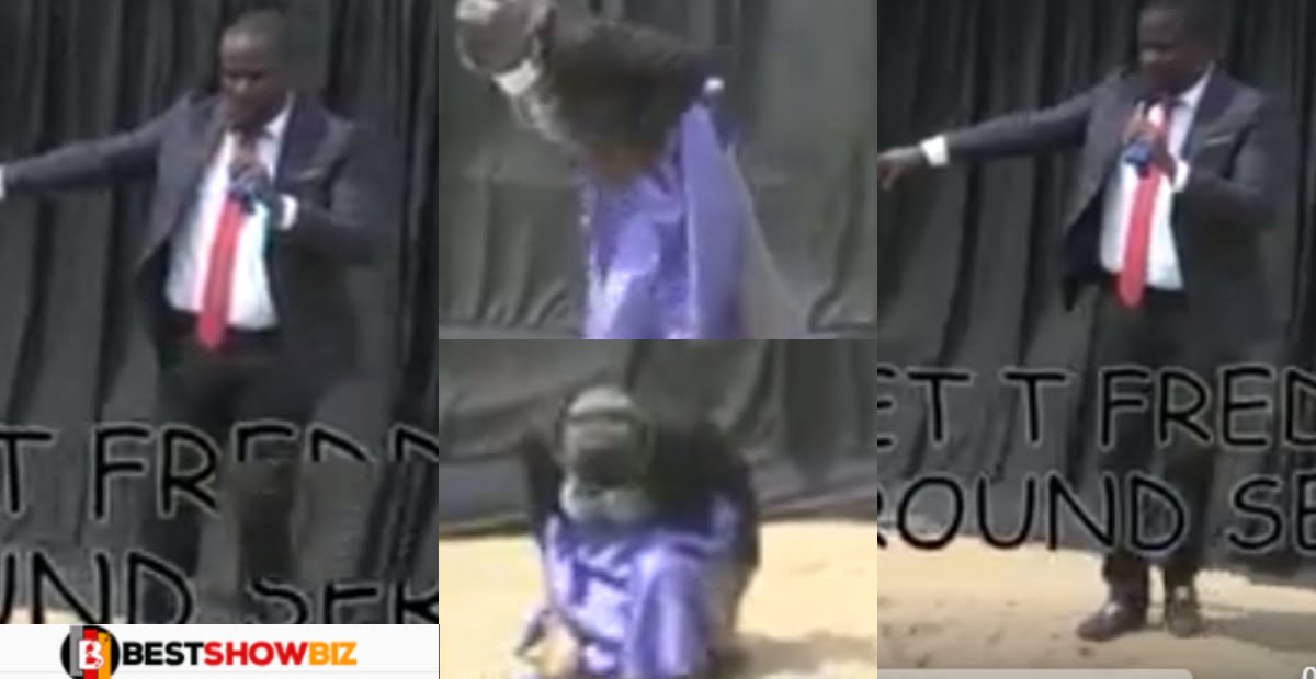 Disgusting: Pastor Makes Female Church Member Poop During Deliverance Service (video)