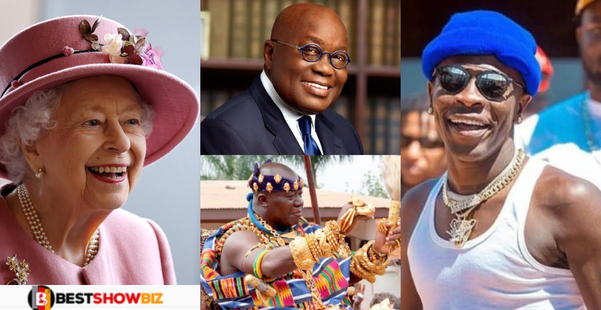 Queen Elizabeth Honors Shatta Wale along with Otumfuor, and Akufo-Addo just Hours After Shatta wale was released from jail