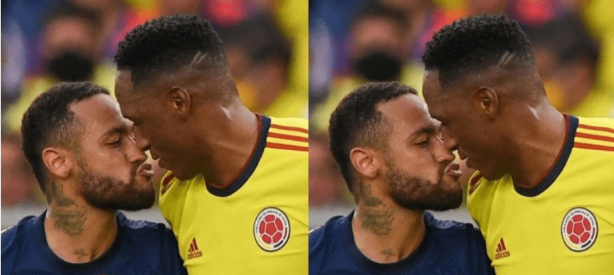 Neymar accused of being an LGBTQ member after a photo of him Trying To k!ss another footballer went viral