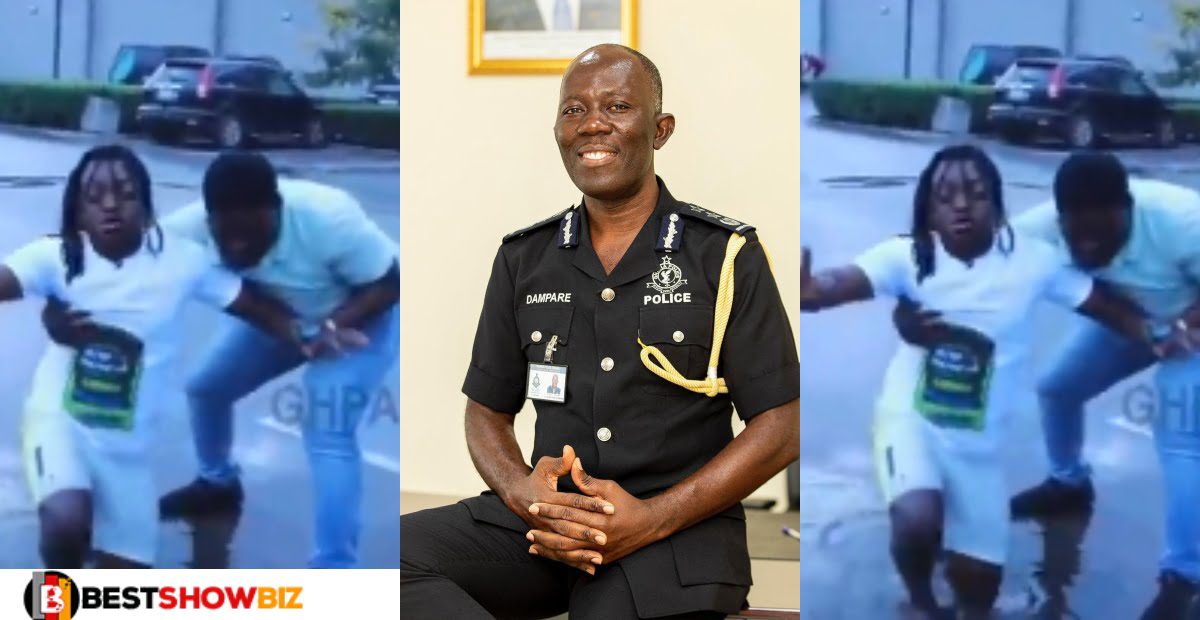 Video: Sumsum Ahuofe goes down on his knee in water and begs IGP to release Shatta Wale and Medikal