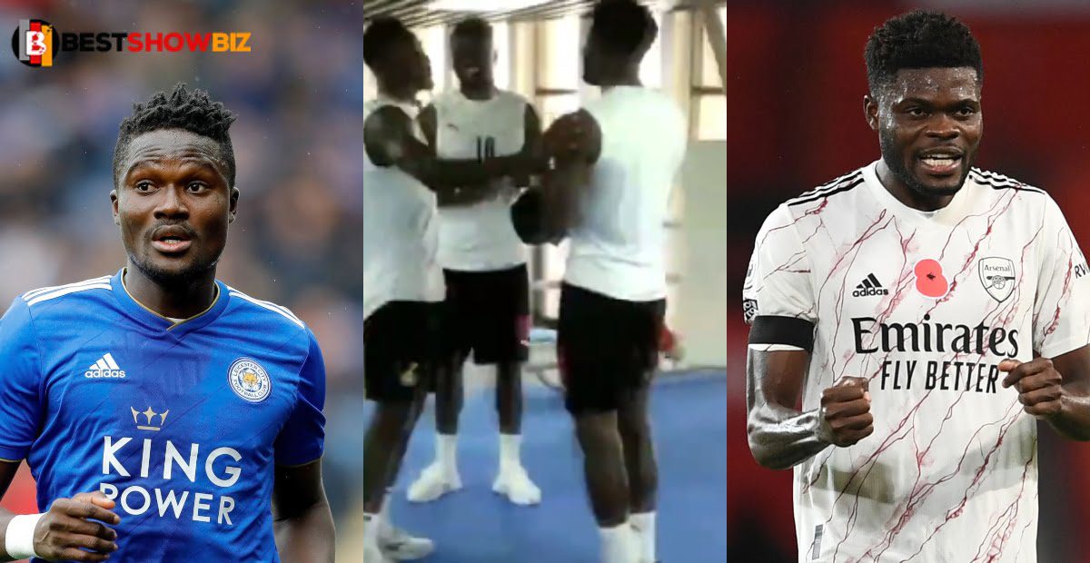Thomas Partey and Daniel Amartey engage in boxing fight in new video