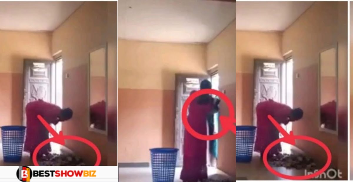 Church Usher caught stealing church offering after pastor installed CCTV cameras (video)
