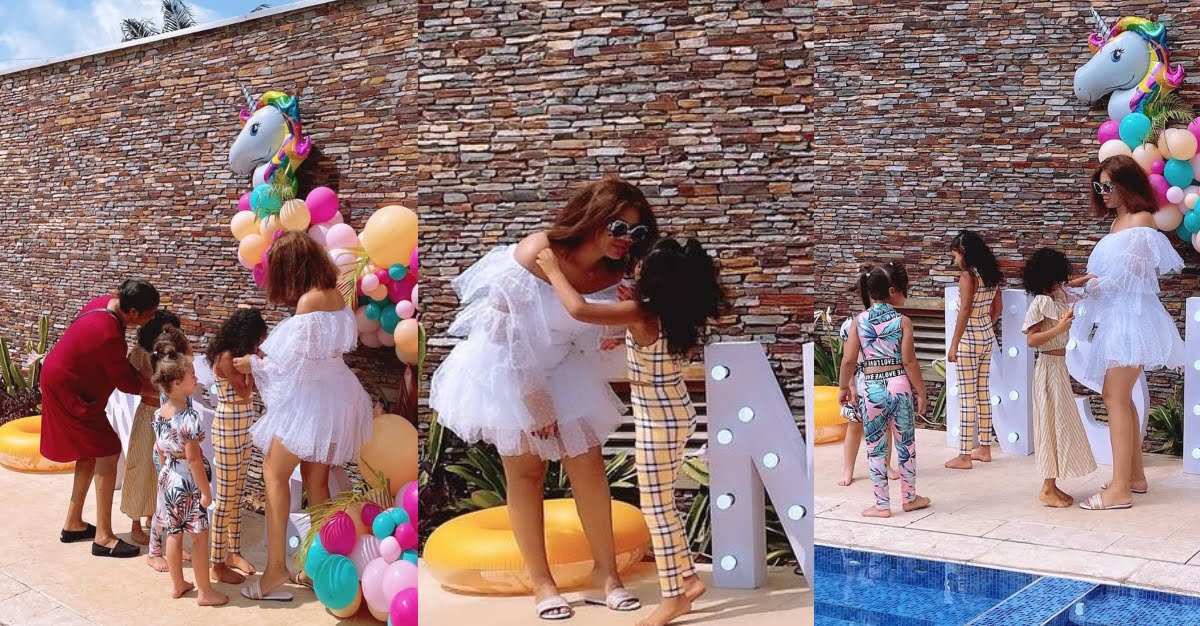 Beautiful photos drop as Nadia Buari throws birthday party for her eldest daughter