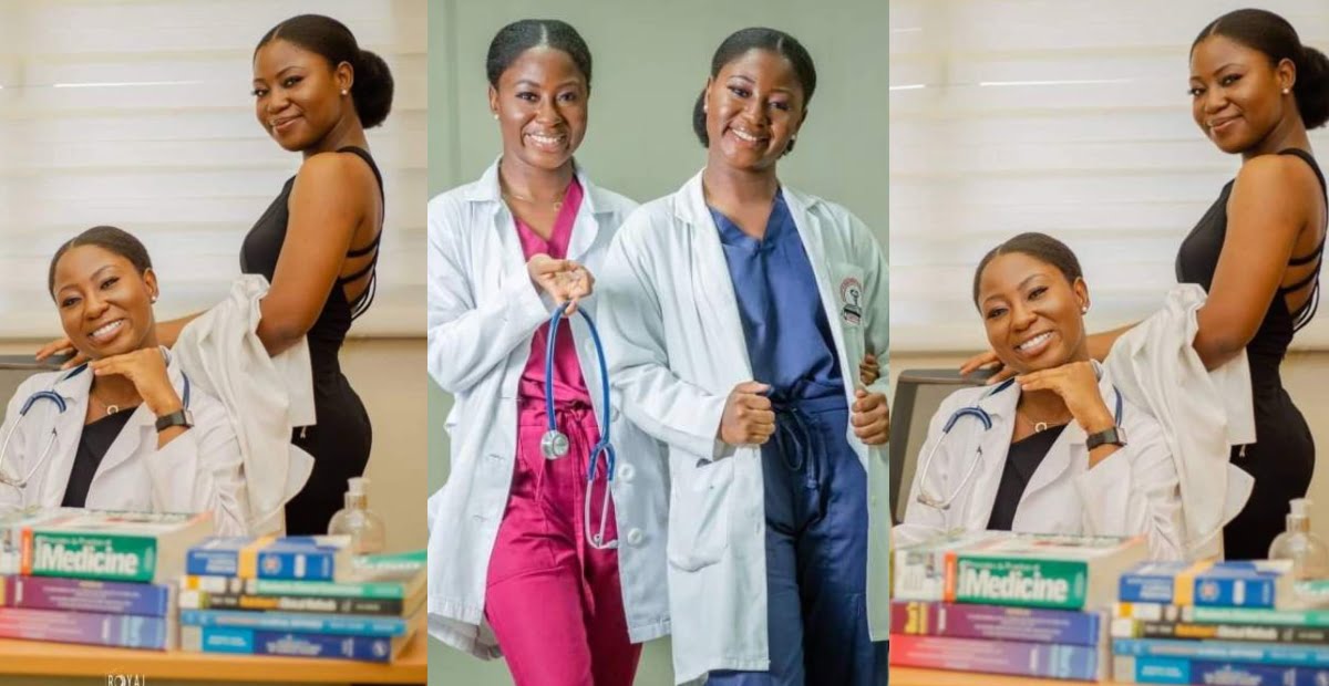 Beauty with brains: Meet the twin sisters who have graduated from University Of Ghana Medical School