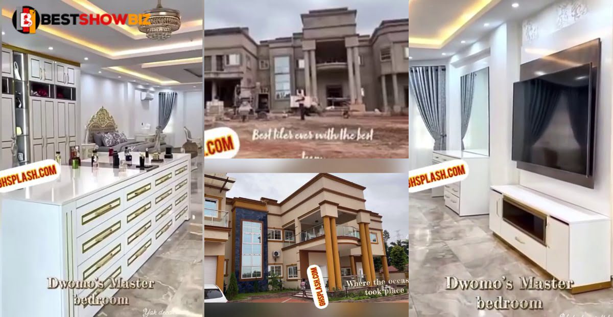 Money is talking: See the luxurious mansion CEO of Adinkra Pie and his wife built purposely for their 5 days marriage ceremony