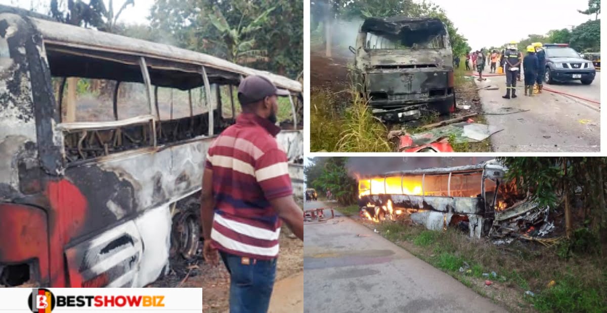 Akumadan accident: Bus driver on the run as police hunt him (Video)