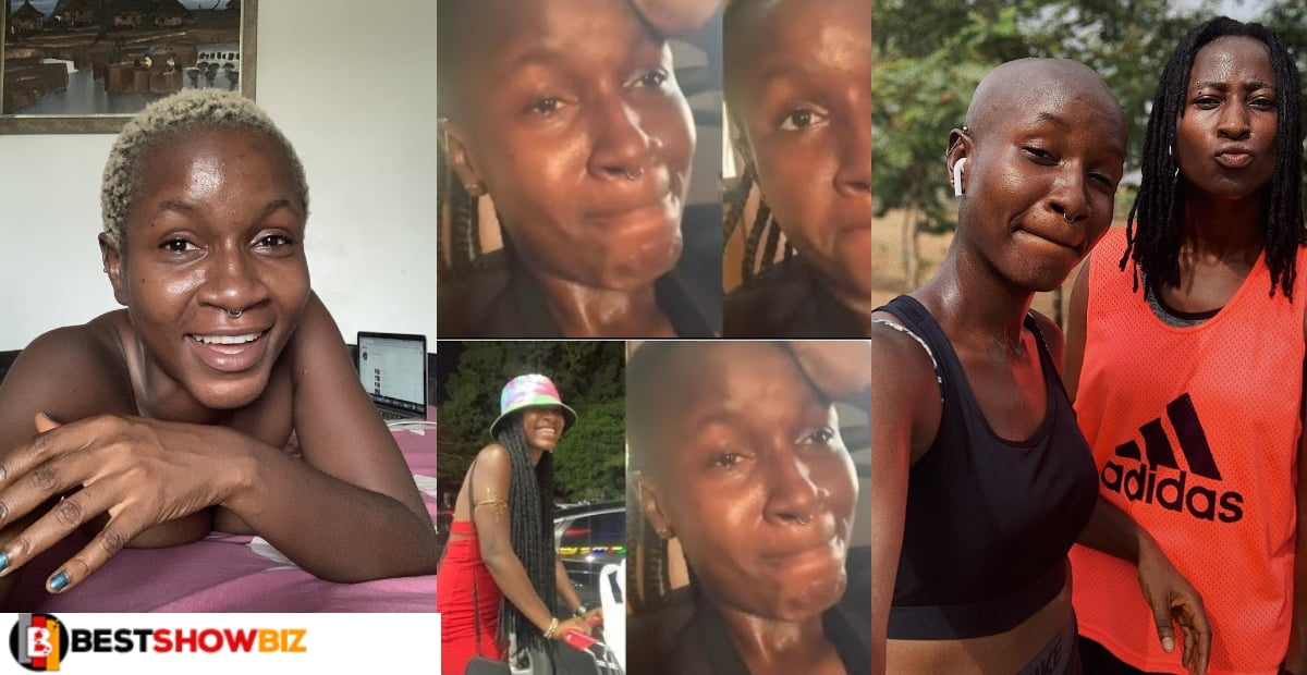Video: Nigerian lesb!an Amara face her mother over her sexuality, cries as her mom fails to support her